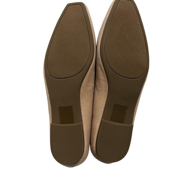 NIB Journee Silas Velvet Slip on Casual Office Classic Loafer Nude Size 8 - Picture 7 of 8